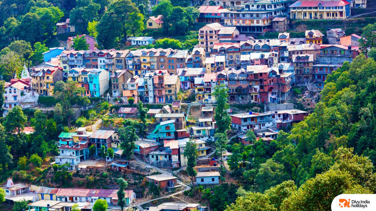 Shimla colorful homes view